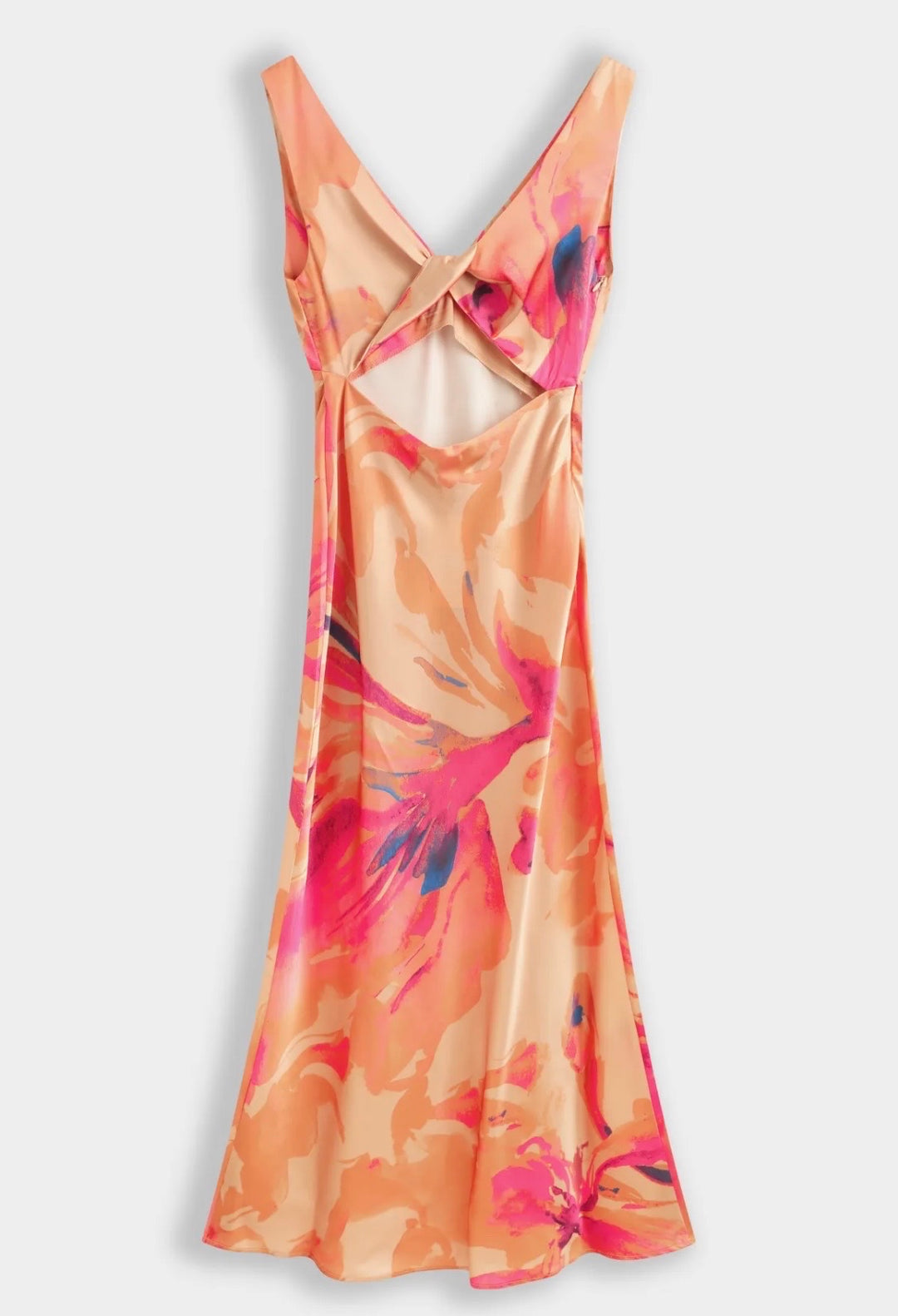 Robe longue à découpe torsadée