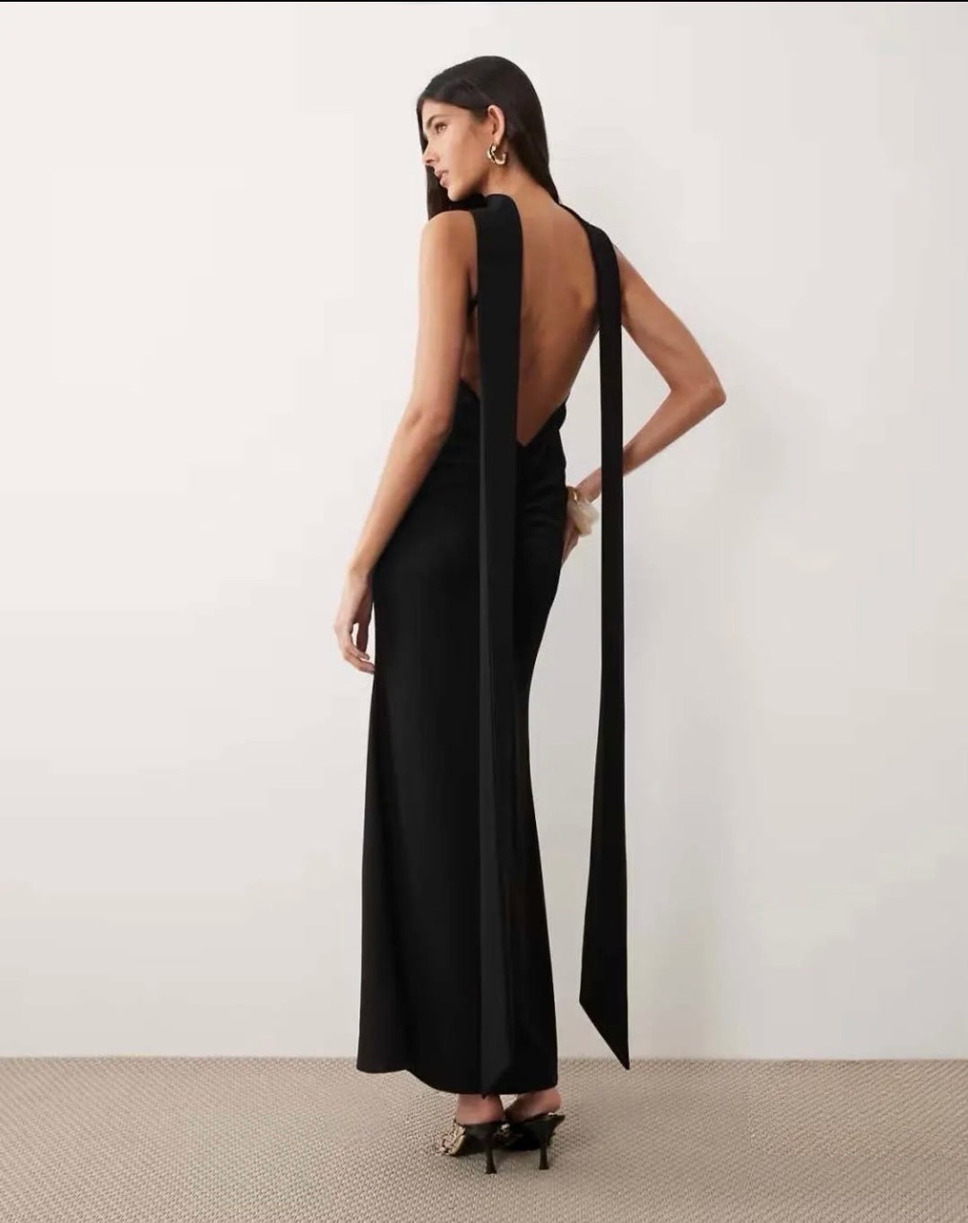 Robe longue dos nu